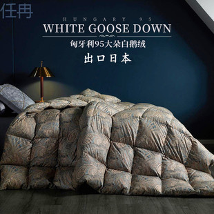 xKW Export Down Quilt 100 White Goose Down Wedding Quilt Core Warm Double Spring and Autumn Quilt Duck Down Thickened Winter