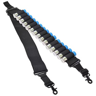 Outdoor 15-cell belt 12G bullet belt hunting shotgun storage belt two-point hunting strap CS field service
