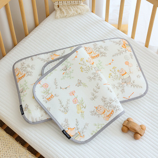 Baby Ramie Tencel Pillow Cover Summer Cool Breathable Baby Cloud Pillow Kindergarten Kidsren Single Pillow Cover