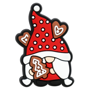 Cross-border Hot Christmas Series Cartoon DIY Accessories Hole Shoes Flower Shoe Buckle Removable Soft Rubber Shoe Accessories