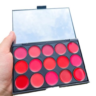15-color lipstick plate lip color plate combination non-decolorization photo studio makeup makeup artist dedicated portable children stage performance