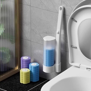 Disposable Toilet Brush Household Toilet Brush Wall Hanging suit Self-cleaning Toilet Artifact Replacement Head