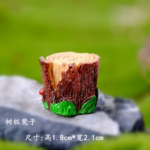 Wooden Bridge Garden Steps Fleshy Ornaments Small Resin Miniature House DIY Ornaments Decorative Micro Landscape Mini