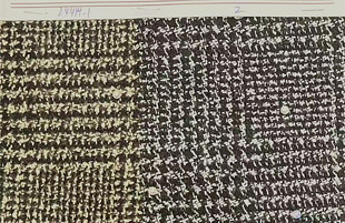 Woolen in stock Embroidery Small Plaid Coat Clothing/Shoes Hats/Luggage Fabric Shaoxing Fabric