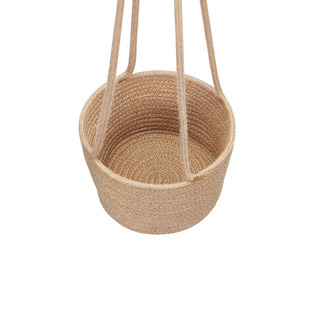 Indoor hanging flowerpot woven plant basket flowerpot plant hook modern storage environmental protection