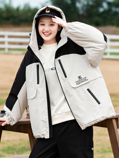 23522 high school junior high school student jacket 2023 Winter New girls' cotton-padded clothes winter clothes