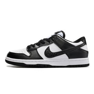 Nai official aj men's shoes dunk black and white panda low top green apple couple white blue sports women's shoes Putian pure original