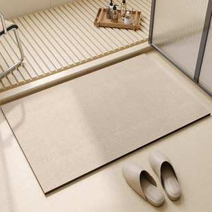 Simple Style Diatom Mud Floor Mat Bathroom Non-Slip Foot Mat Absorbent Non-Slip Bathroom Floor Mat