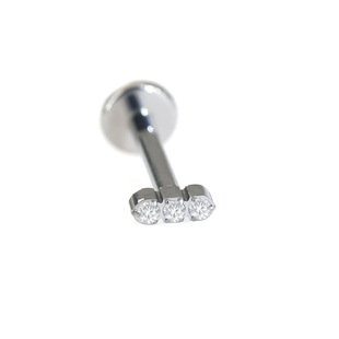 Hot sale G23 titanium alloy flower chain pendant lip nail ear bone nail ear nail ring carved piercing jewelry