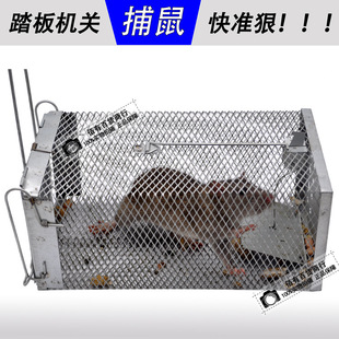 Pedal-Type Single-Door Mouse Cage Thickeneded Steel Wire Mouse Trap Artifact Catching Mouse Killer High Sensitivity Mouse Trap