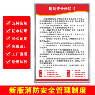 Fire safety system brand painting supervision KT board PVC propaganda theme painting four abilities three tips management slogan