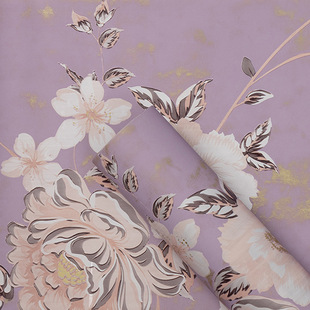 Foreign trade retro elegant fragrant rose waterproof gift bouquet flower wrapping paper flower shop flower wrapping paper materials wholesale