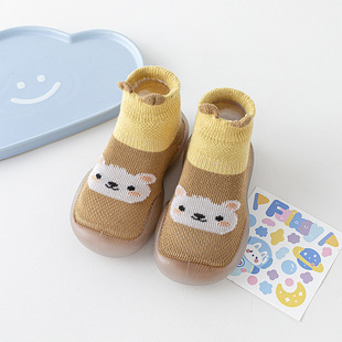 Children's floor socks spring and autumn hollow net breathable socks shoes boys and girls toddler shoes non-slip baby indoor shoes