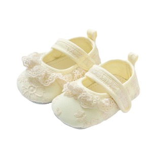 2024 Spring Baby Girl Princess Shoes Lace Shoes Baby Shoes Soft Sole Toddler Shoes Spring and Summer Spring and Autumn Lace