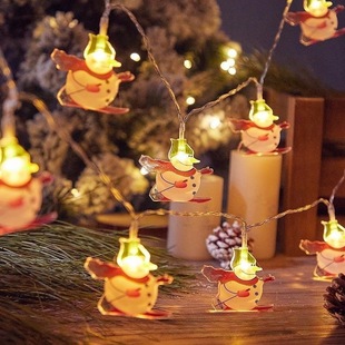 Snowman Christmas tree pendant lights led string lights flashing lights holiday decoration atmosphere lights room layout lights