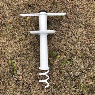 Outdoor sun stall umbrella base Amazon iron spiral ground plug beach umbrella ground plug umbrella base portable base