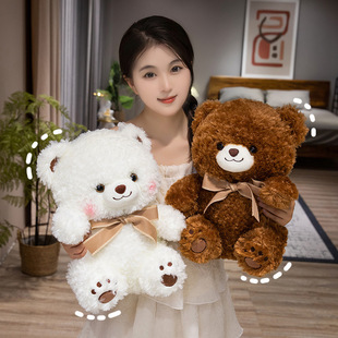 Factory in stock cross-border e-commerce cute teddy bear lazy bear cute bear export order bear plush toy