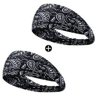 Headband Sports Hair Band Men's and Women's Antiperspirant Running Fitness Yoga Belt Sweat Guide Sweat Absorbing Wide-brimmed Headband Wear
