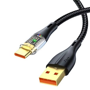 Android Data Cable Typec Super Fast Charging Braided Charging Cable Glow for Car Huawei Apple Viv Mobile Phone