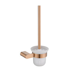 Light Luxury Brushed Rose Gold Bathroom Pendant Set 304 Stainless Steel Bath Towel Rack Towel Bar Single Clothes Hook Towel Ring