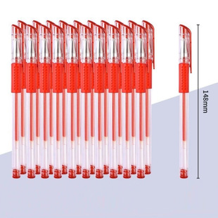 Gel pen black pen signature red pen blue pen full needle tube student carbon pen European standard bullet head office learning stationery