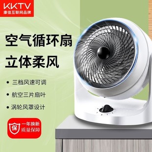 Wholesale desktop air circulation fan electric fan office desk fan light sound power saving turbocharged circulation desktop fan