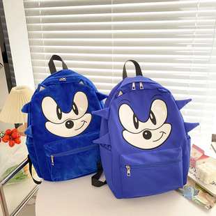 2022 new audio boy backpack large capacity Klein blue backpack Cartoon Cartoon cute student schoolbag
