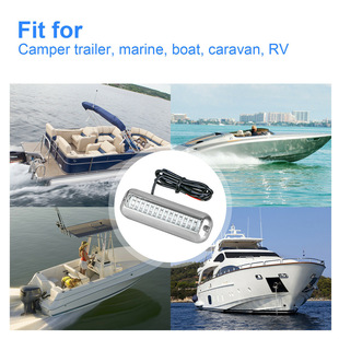 Boat Light Yacht Light 27LED Underwater Light 10-30V Waterproof 42LED Highlight Stainless Steel Marine Underwater Diving Light
