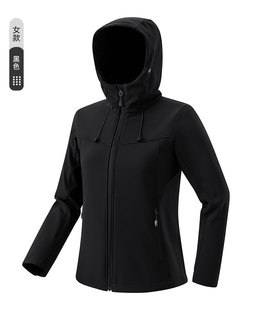 Lucky Deer fashion brand couple's waterproof soft shell-2024 Spring and Autumn New fleece-lined thickened windproof mountaineering jacket