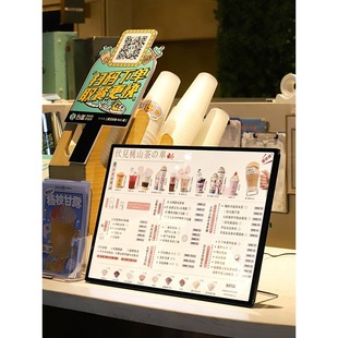 Milk tea shop luminous menu display card a3 bar LED light box drink order card table card desktop card order list