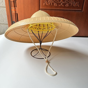 Hainan Conical Hat Waterproof Conical Hat Rainproof Outdoor Sun Protection Unisex Can Be Worn in All Seasons for Pastoral Labor with Large Brim