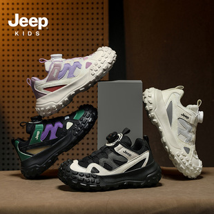 Jeep кроссовки для мальчиков 6-12 лет черный самурай на открытом воздухе кроссовки светлая подошва вращающаяся пуговица обувь для девочек повседневная обувь