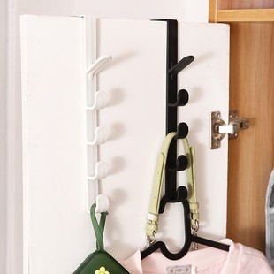Door Hook Holes Free Hanging Bag Hanger Artifact Cabinet Door Back Vertical Multi-Hook Hat Storage Rack