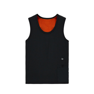 Cross-border Smart Electric Heating Vest Men's Warm Electric Heating Vest Elastic Slim-fit Men's Casual Electric Heating Vest