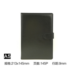 Business high-end office leather notebook A4 large thick A5 with magnetic buckle notebook B5 custom LOGO