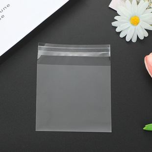 Opp Transparent Warning Ziplock Bag Double-Sided 9 Silk Transparent Bag Clothing Opp Zipper Ziplock Bag Spot Wholesale