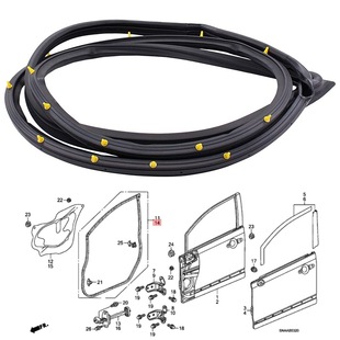 72350-SNE-A01 подходит для Honda 06-11 8-го поколения Civic герметик двери автомобиля водонепроницаемая клейкая лента