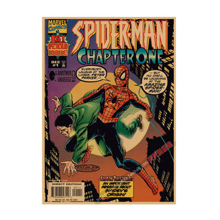 Человек-паук SpiderMan постер Marvel супергерой фильм крафт-бумага декоративная настенная роспись общежития фреска 693