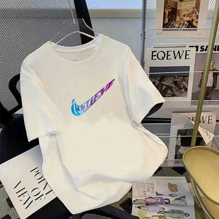 Cotton T-shirt short sleeve summer new Korean version of loose half sleeve T-shirt teenagers men's top fashion brand wholesale