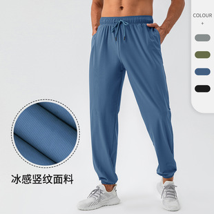 Men's nylon cool loose sports trousers quick-drying stretch outdoor leisure running fitness trousers 31339