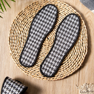 Insole deodorant men's and women's sweat-absorbent deodorant fragrance men's sweat-absorbent breathable soft summer insole wormwood sports insole