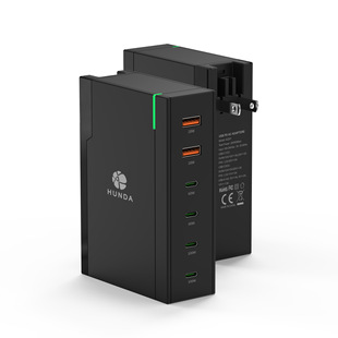 200Wcharger Gallium Nitride Us Standard Pd Multi-Port Super Fast Charging Charger Power Module Data Cable Fast Charging