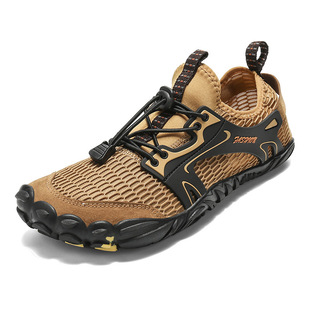 New Five Finger Shoes Summer Sandals Outdoor Wading Beach Shoes Cross Border plus size Tracing Shoes Breathable Men's and Women's Fishing Shoes