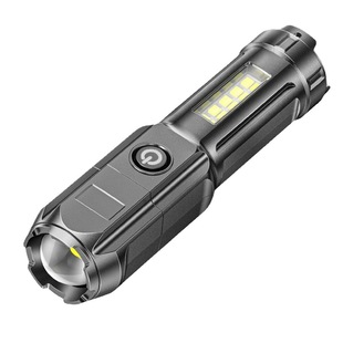 Трансграничный Новый телескопический зум сильный свет фонарик USB зарядка портативный прожектор дальнего действия прожектор боковой свет зарядка мобильного телефона