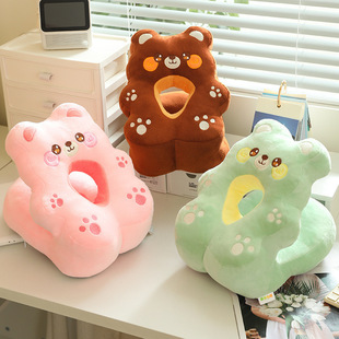 Bear Biscuit Nap Pillow Office Primary School Students Lunch Break Pillow Table Pillow Sleeping Pillow Chair Pillow