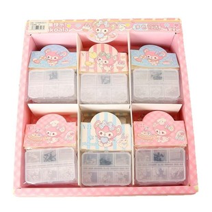 Plastic Ear Stick 6 Box suit Temperament Personality Ear Accessories Fashionable Simple Student Men's and Women's Anti-blocking Ear Needles
