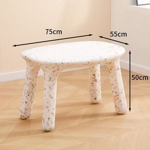 Nordic Chair Simple Children's Chair Plastic Low Stool Cyber Popular Backrest Children's Bench Kindergarten Baby Stool