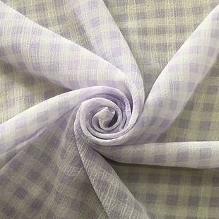 Purple Series Shunyu Zou Chiffon Fabric Printed Fabric for Making Headwear, Hand Accessories, Jewelry Fabric, Slightly See-through and Draped