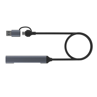 Двухпортовый USB3.0 + TypeC на многопортовый USB 2,0 + 1 * USB 3,0 4-портовый концентратор 7-портовая док-станция расширения