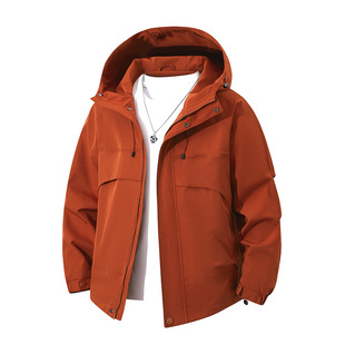 2024 Spring and Autumn New Outdoor Casual Charge Clothes Hooded Jacket Men's Trendy Brand Frock American Style Multi-Pocket Jacket